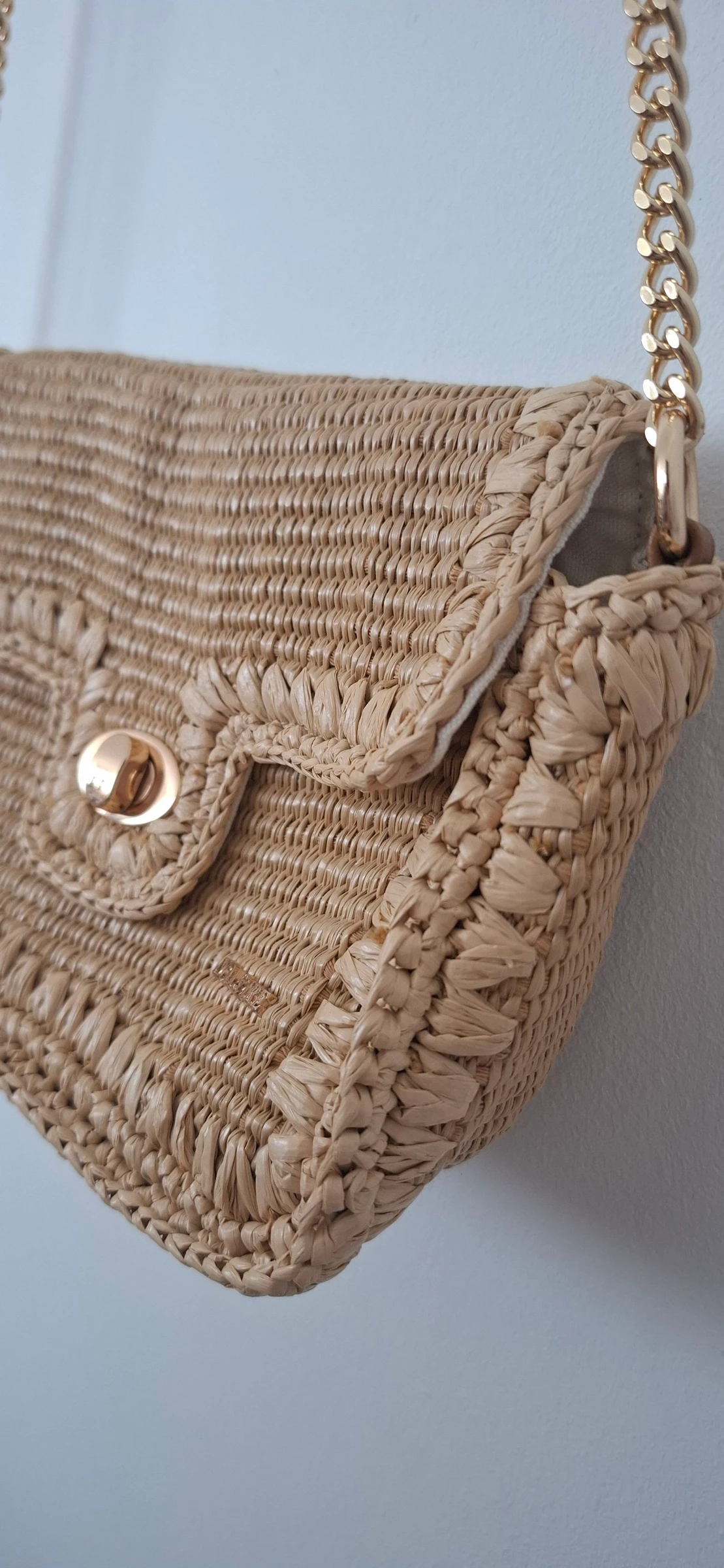 🤎 Sac à main bandoulière effet paille / jute – bohème chic – neuf – photo 10